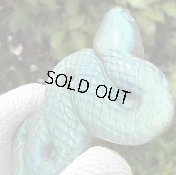 画像2: ラブラドライトの蛇　置き石 (2)