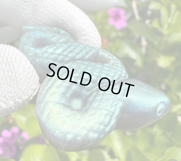 画像3: ラブラドライトの蛇　置き石 (3)